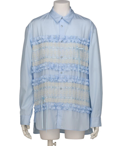 RIBBON TRIM EASY SHIRT