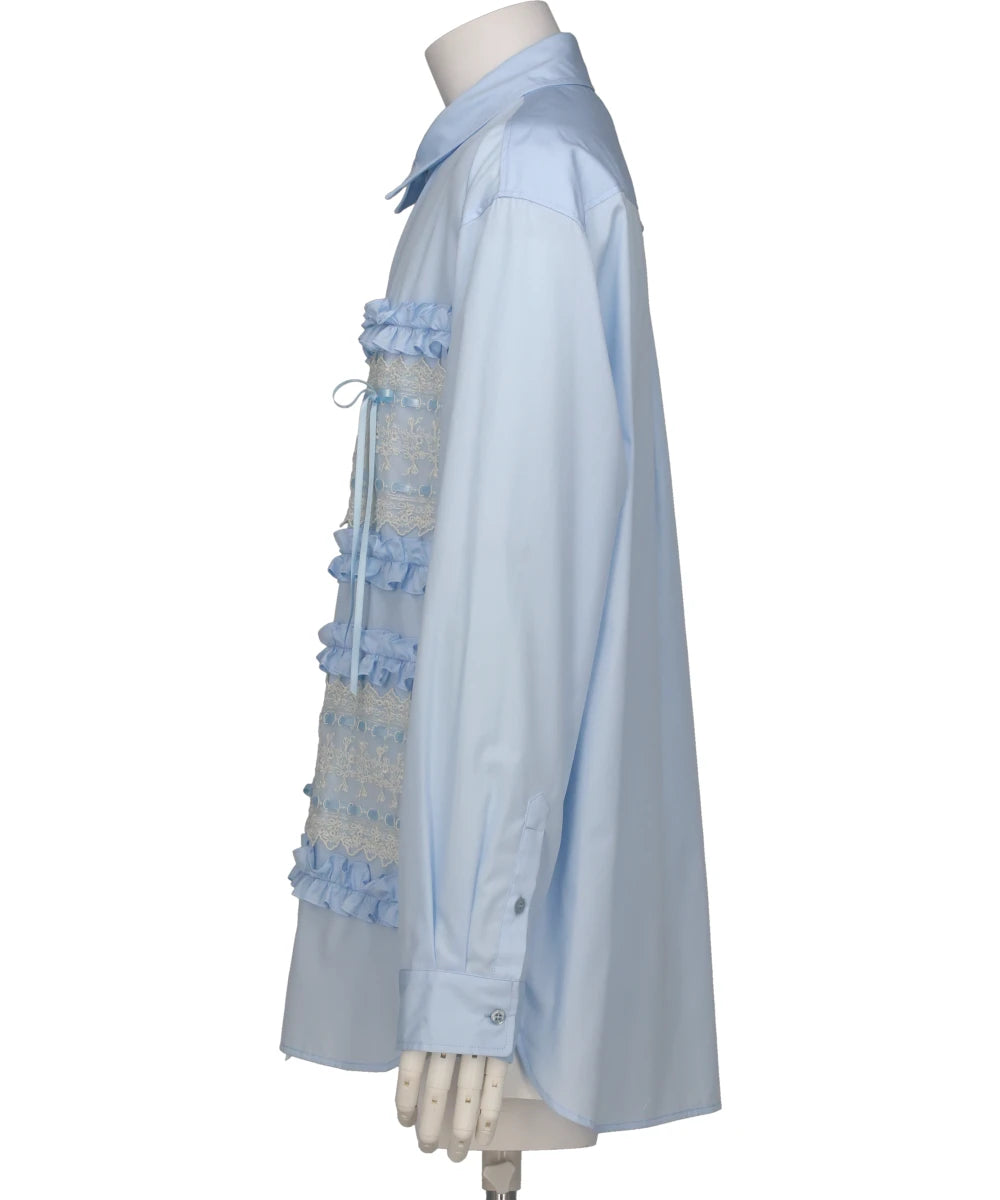 RIBBON TRIM EASY SHIRT