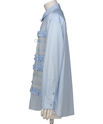 RIBBON TRIM EASY SHIRT