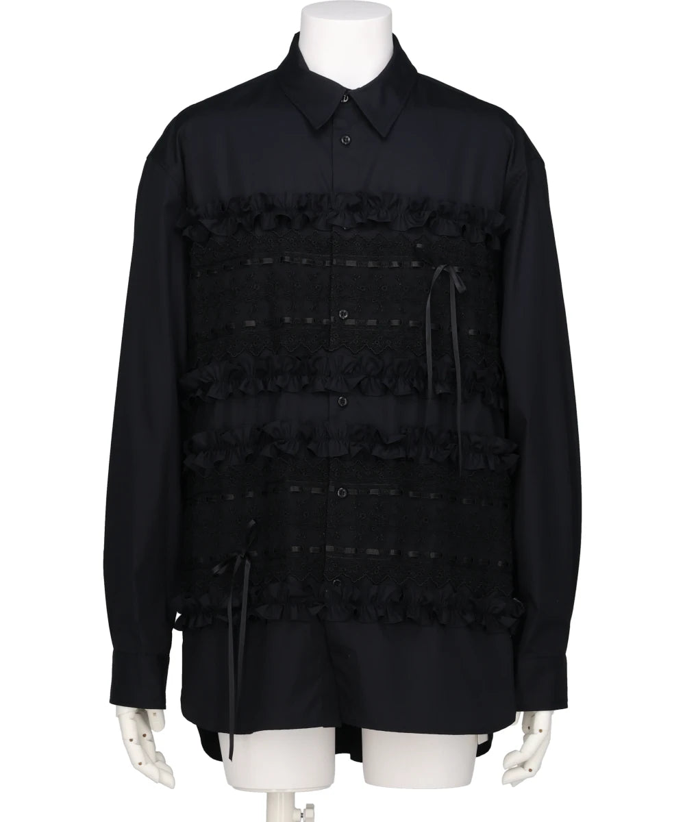 RIBBON TRIM EASY SHIRT