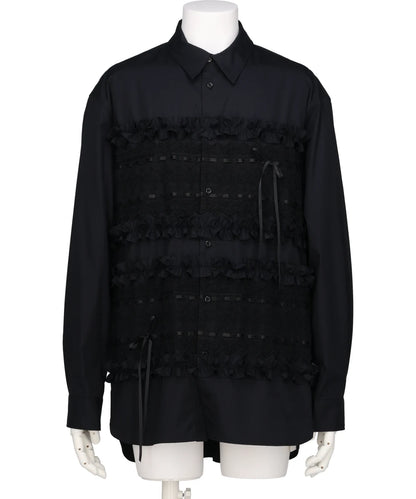 RIBBON TRIM EASY SHIRT