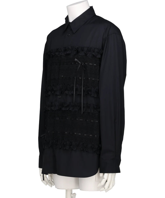RIBBON TRIM EASY SHIRT