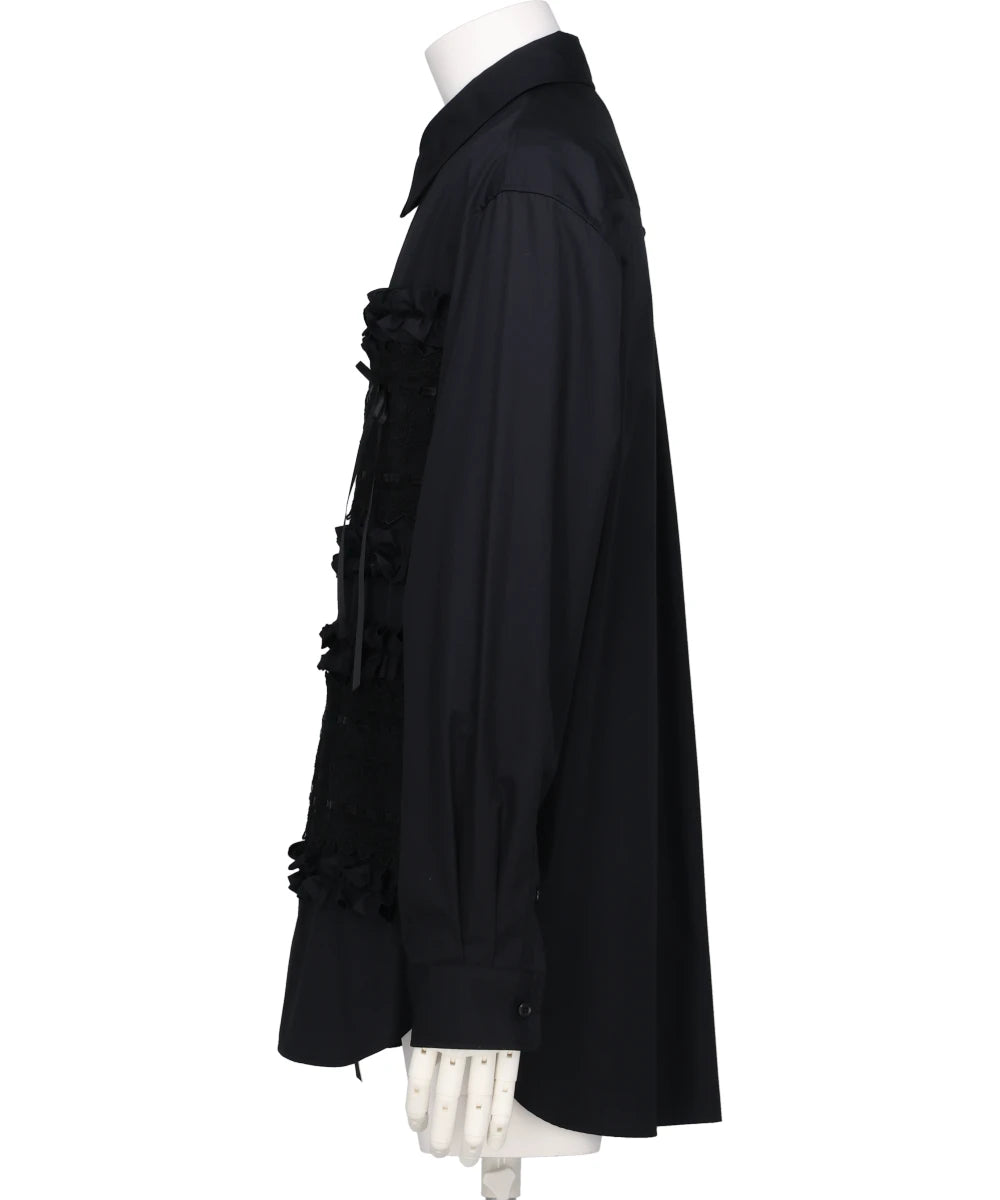 RIBBON TRIM EASY SHIRT