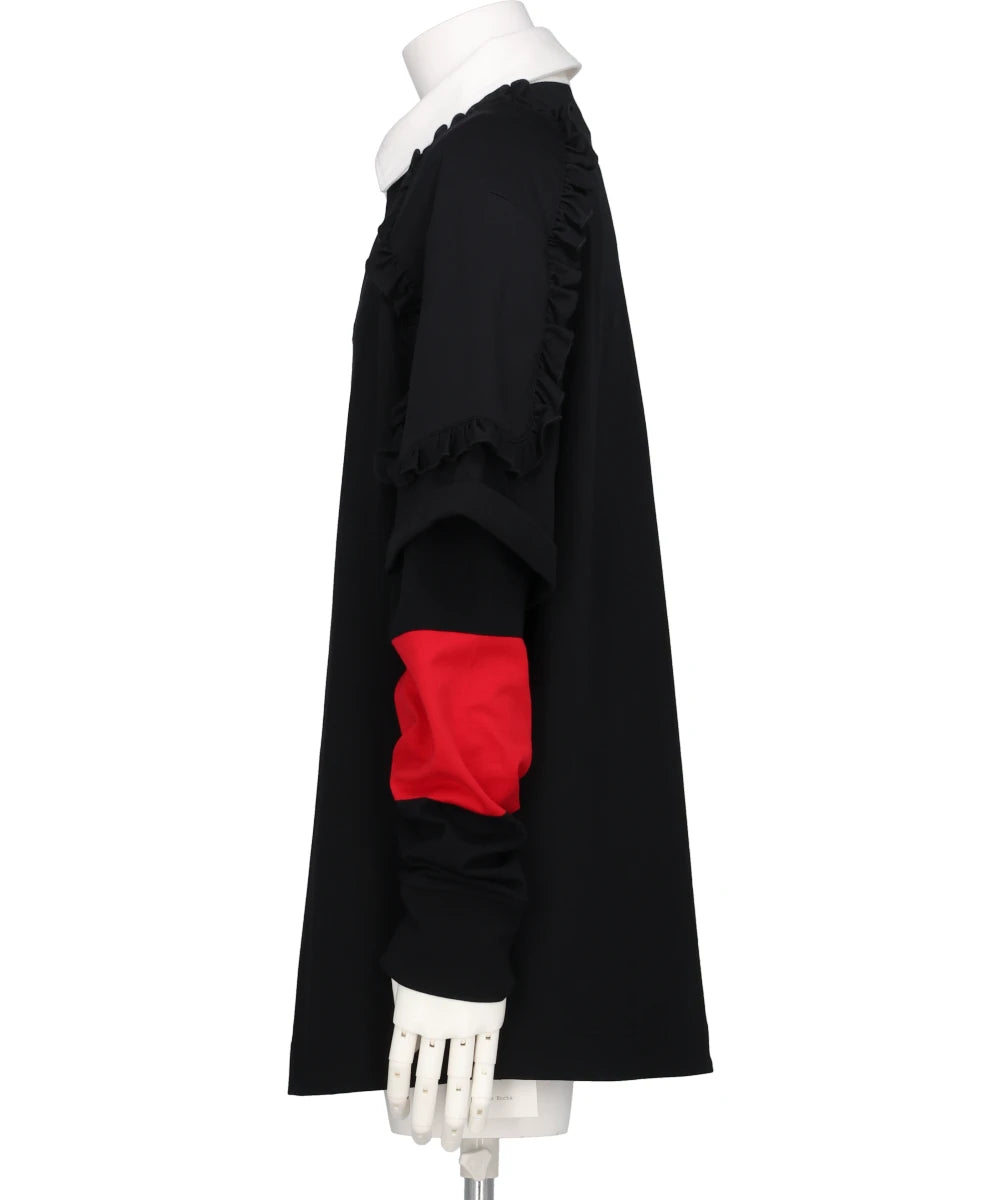 LAYERED RUFFLE RUGBY SHIRT