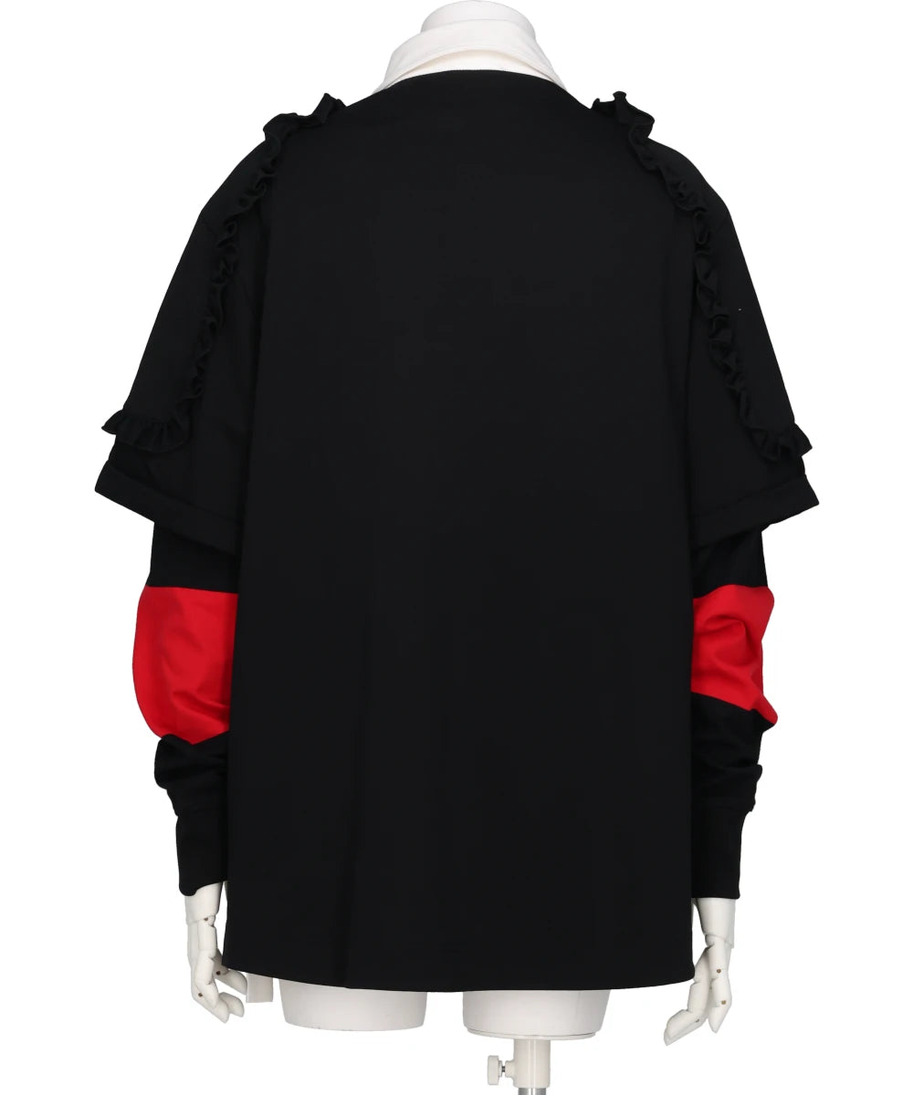 LAYERED RUFFLE RUGBY SHIRT