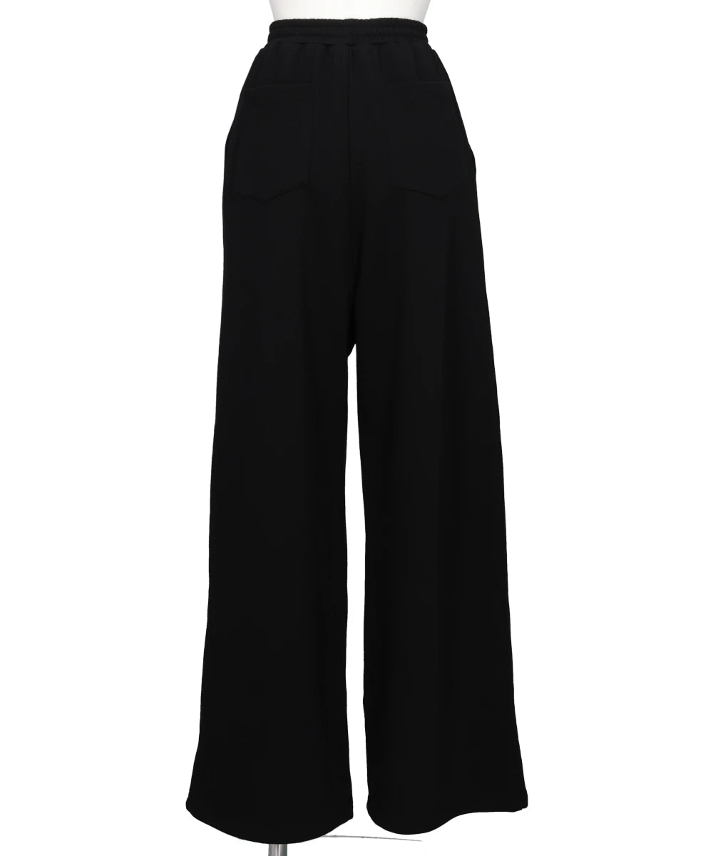 FLOWER APPLIQUE JERSEY PANTS