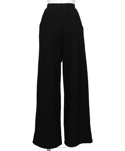 FLOWER APPLIQUE JERSEY PANTS