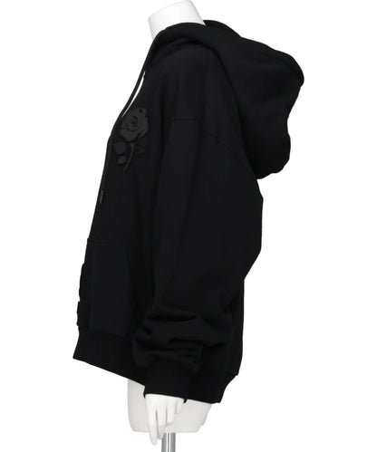 FLOWER APPLIQUE HOODIE