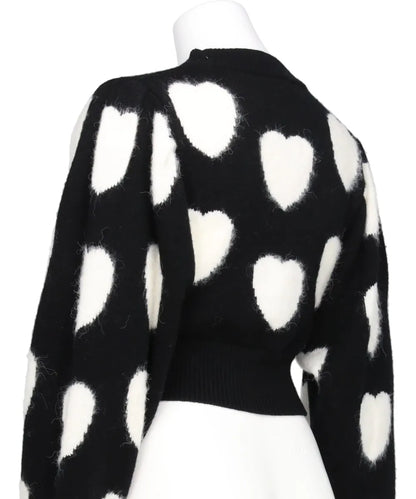 HEART PATTERN SWEATER
