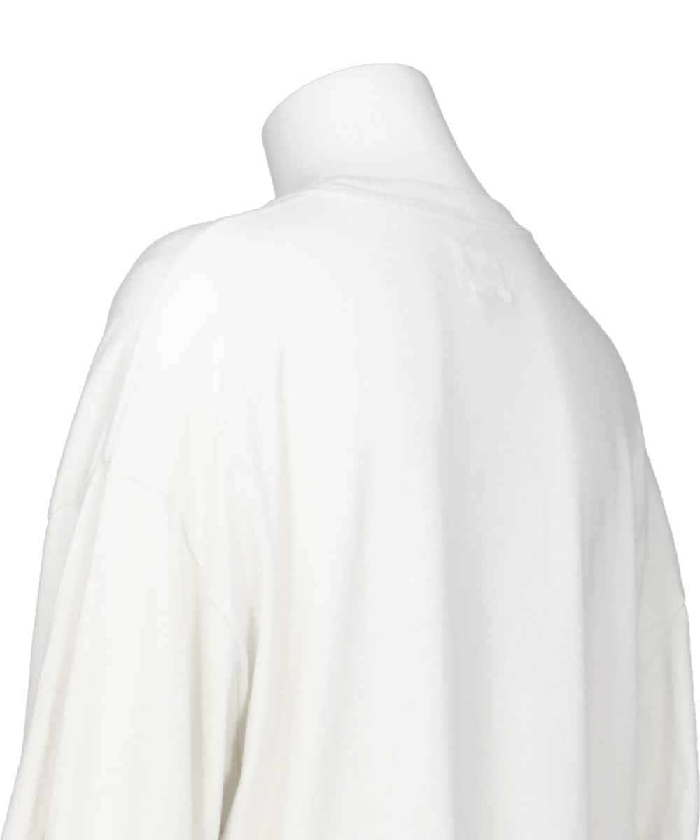 “SKULL FLAME”DISTRESSED L/S TEE