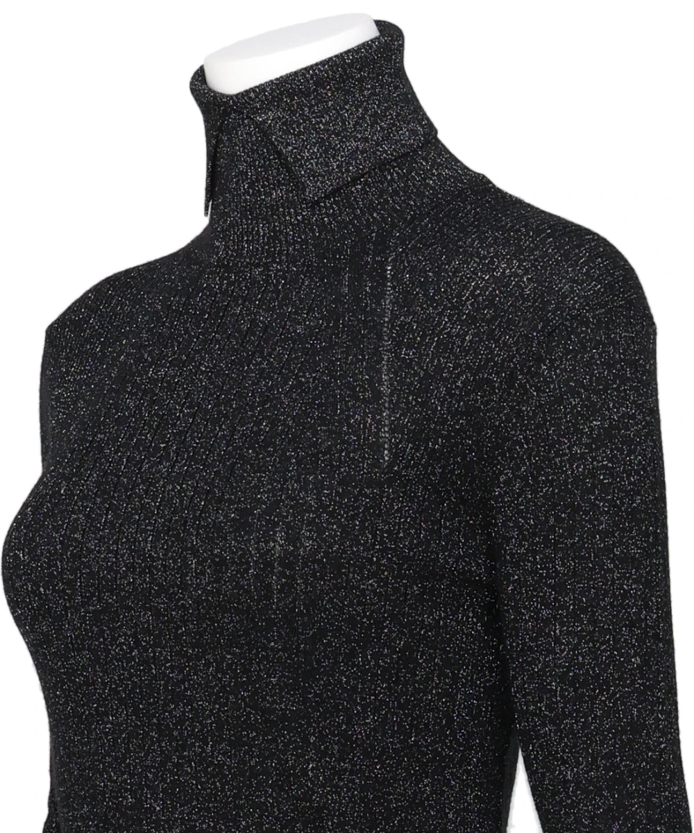 SHIMMER TURTLE NECK TIGHT KNIT