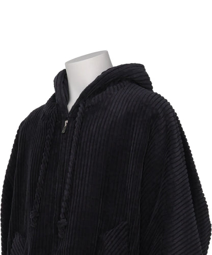 HOODED BLOUSON IN COTTON CORDUROY