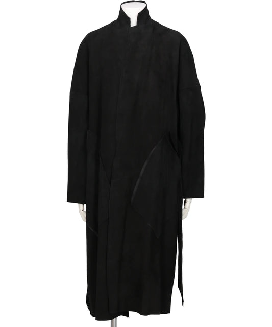 CLASSIC LEATHER GOWN COAT