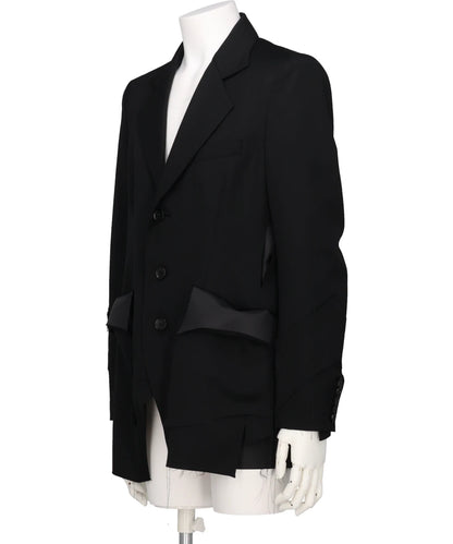 3 BUTTON ASYMMETRY JACKET