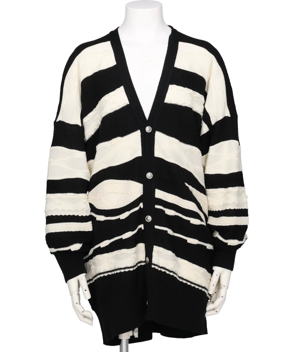 CRAZY LINING CARDIGAN KNIT