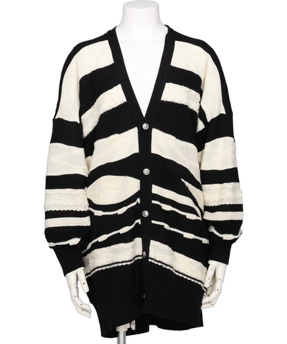 CRAZY LINING CARDIGAN KNIT