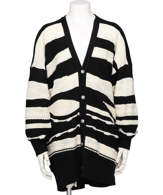 CRAZY LINING CARDIGAN KNIT