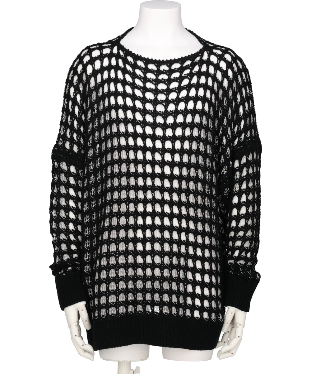 MESH ASYMMETRY KNIT