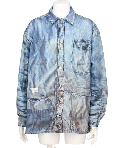 DENIM PRINT COVERALL
