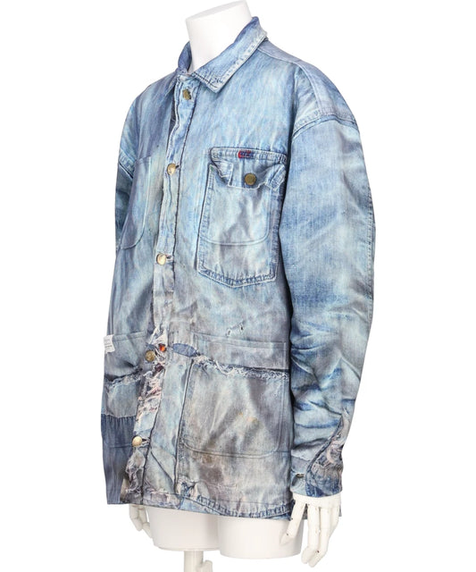 DENIM PRINT COVERALL