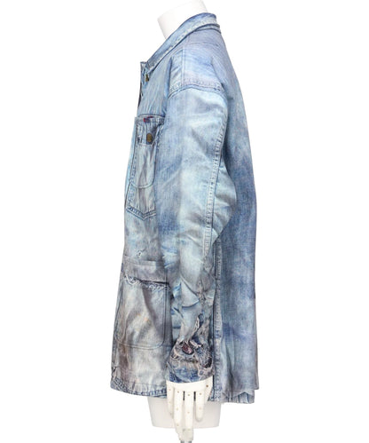 DENIM PRINT COVERALL