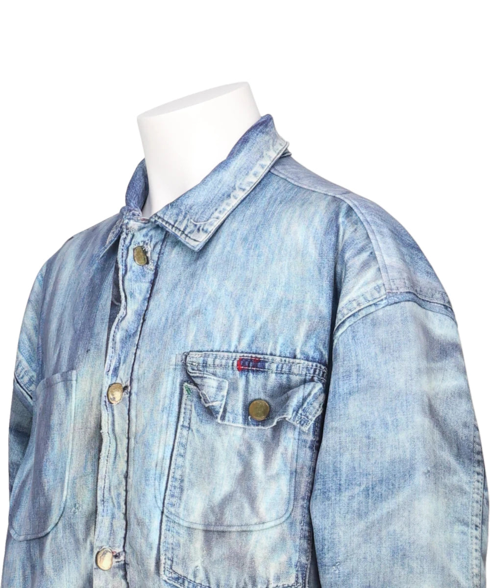 DENIM PRINT COVERALL