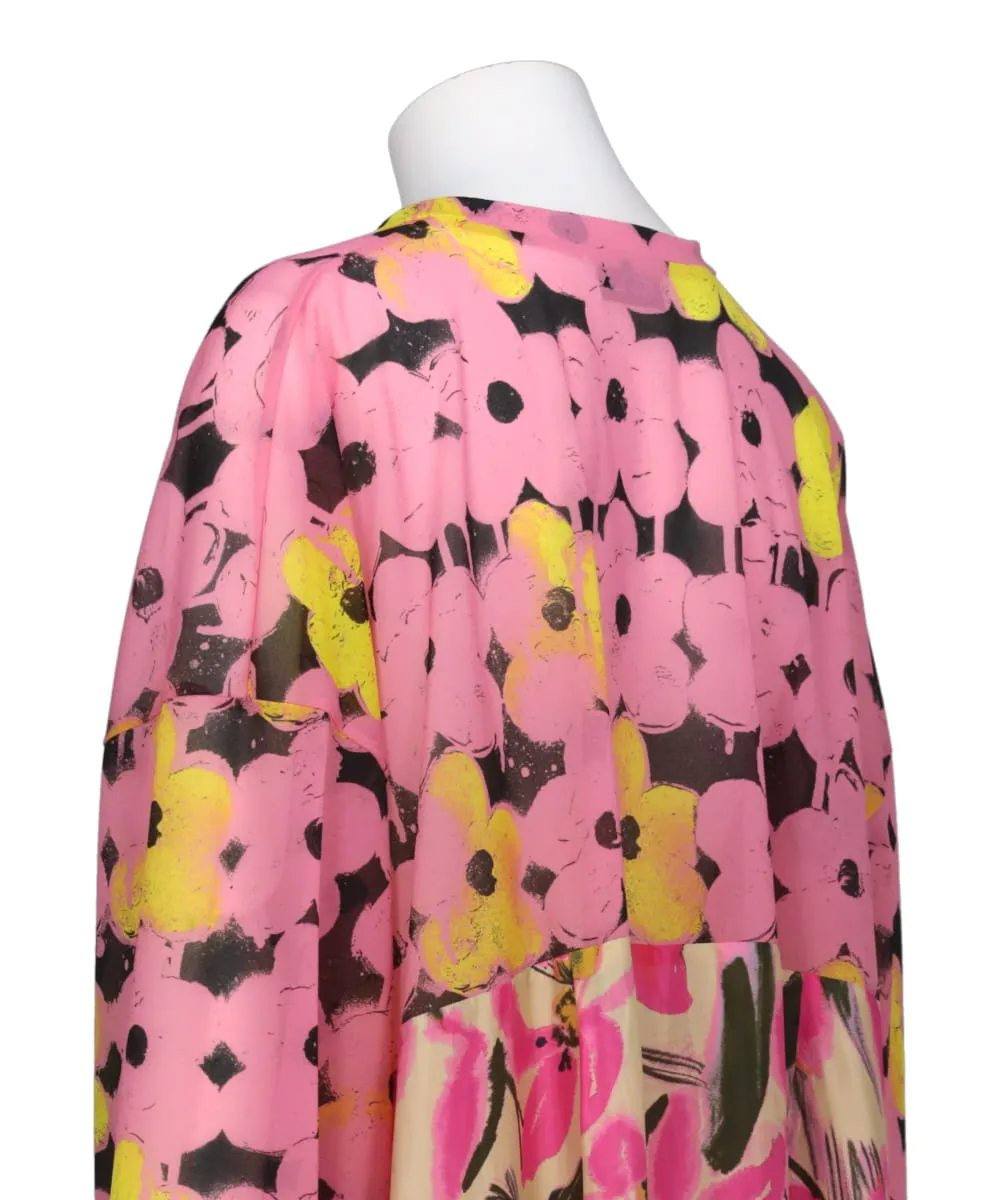 DOCKING SHEER FLOWER DRESS