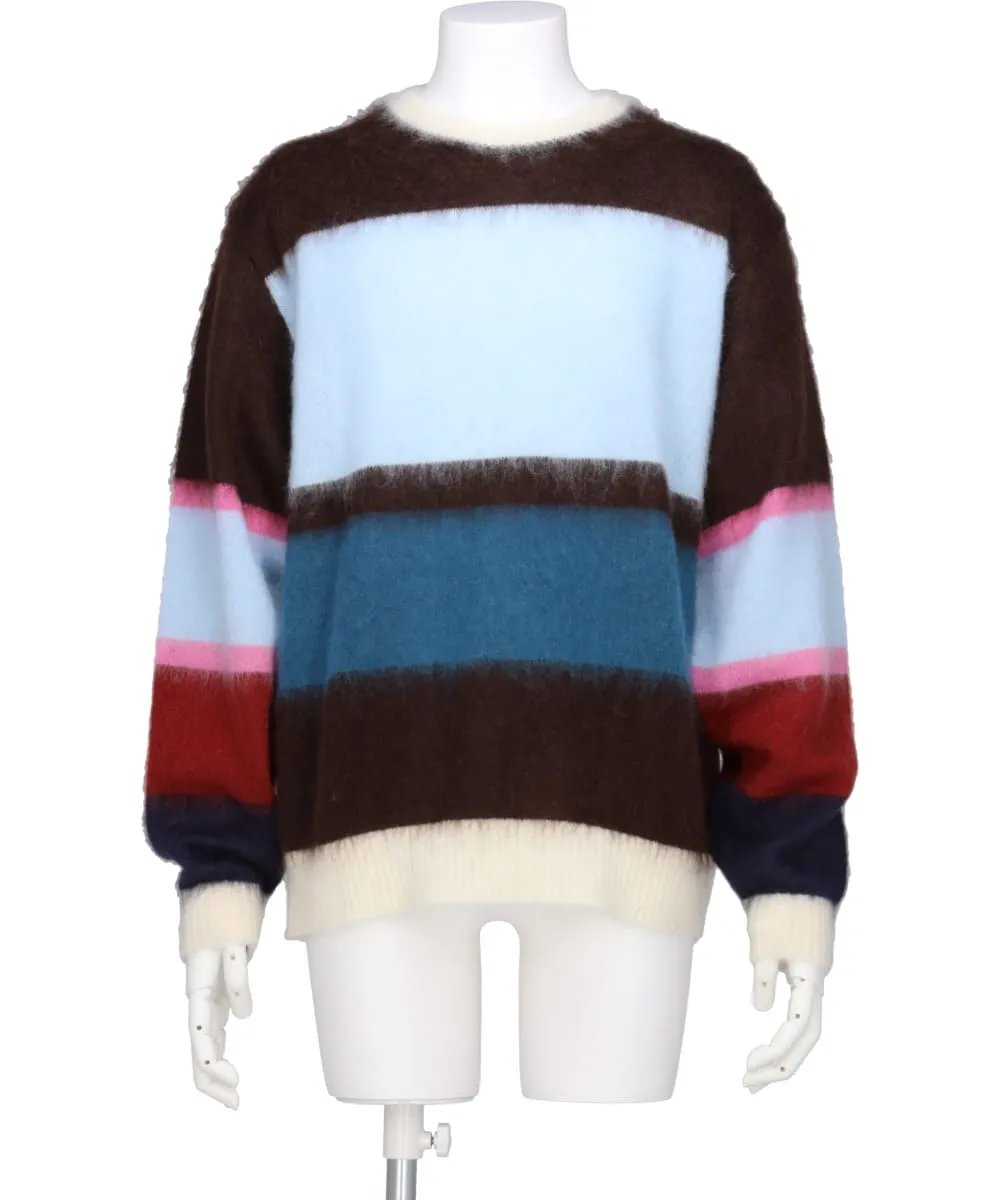 MOHAIR BORDER SWEATER KEITA MARUYAMA 30TH ANNIV. EXCLUSIVE