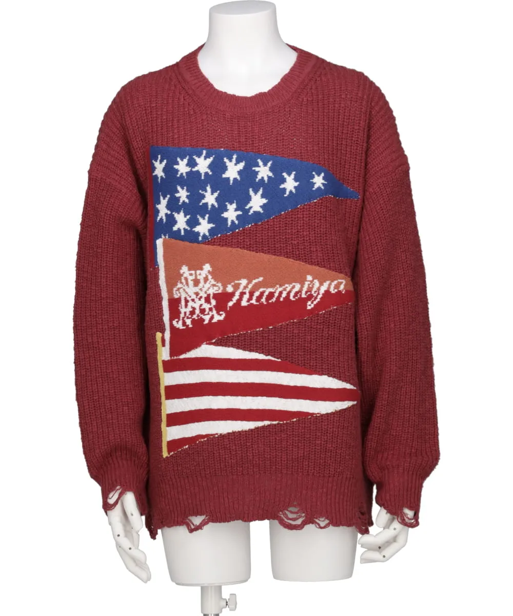 THREE FRAG KNIT PULLOVER