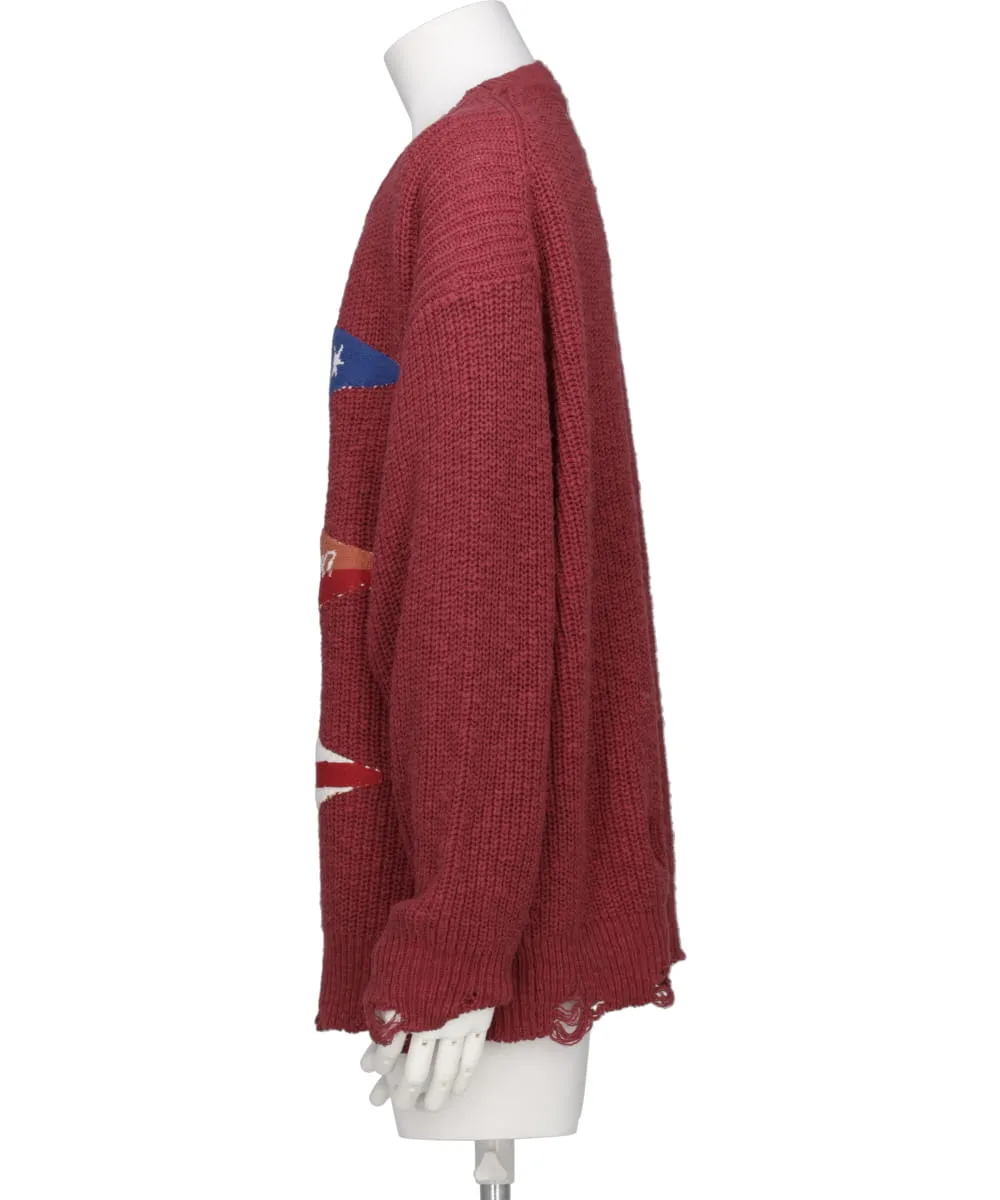 THREE FRAG KNIT PULLOVER