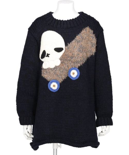 SKULL SKATE KNIT HAND KNITTED SWEATER