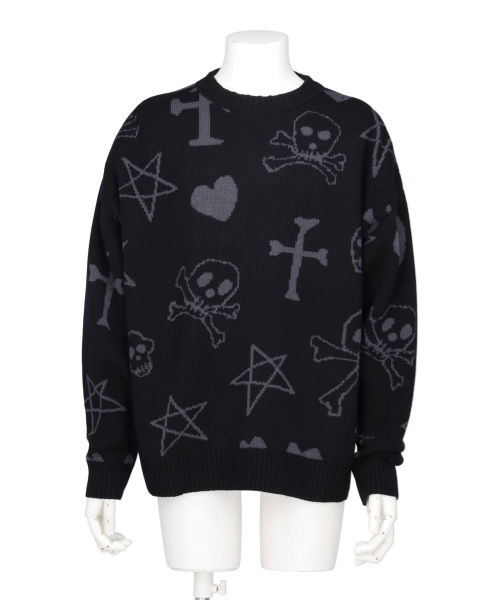 PATTERN KNIT PULLOVER