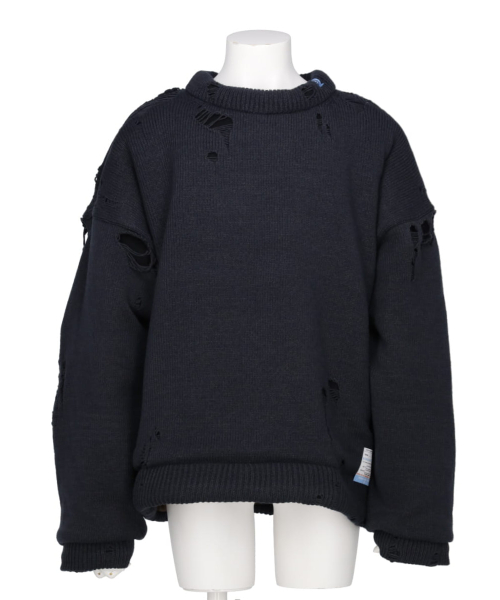 PADDED KNIT PULLOVER