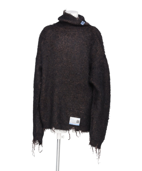 MOHAIR KNIT TURTLENECK PULLOVER
