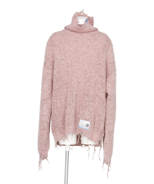 MOHAIR KNIT TURTLENECK PULLOVER