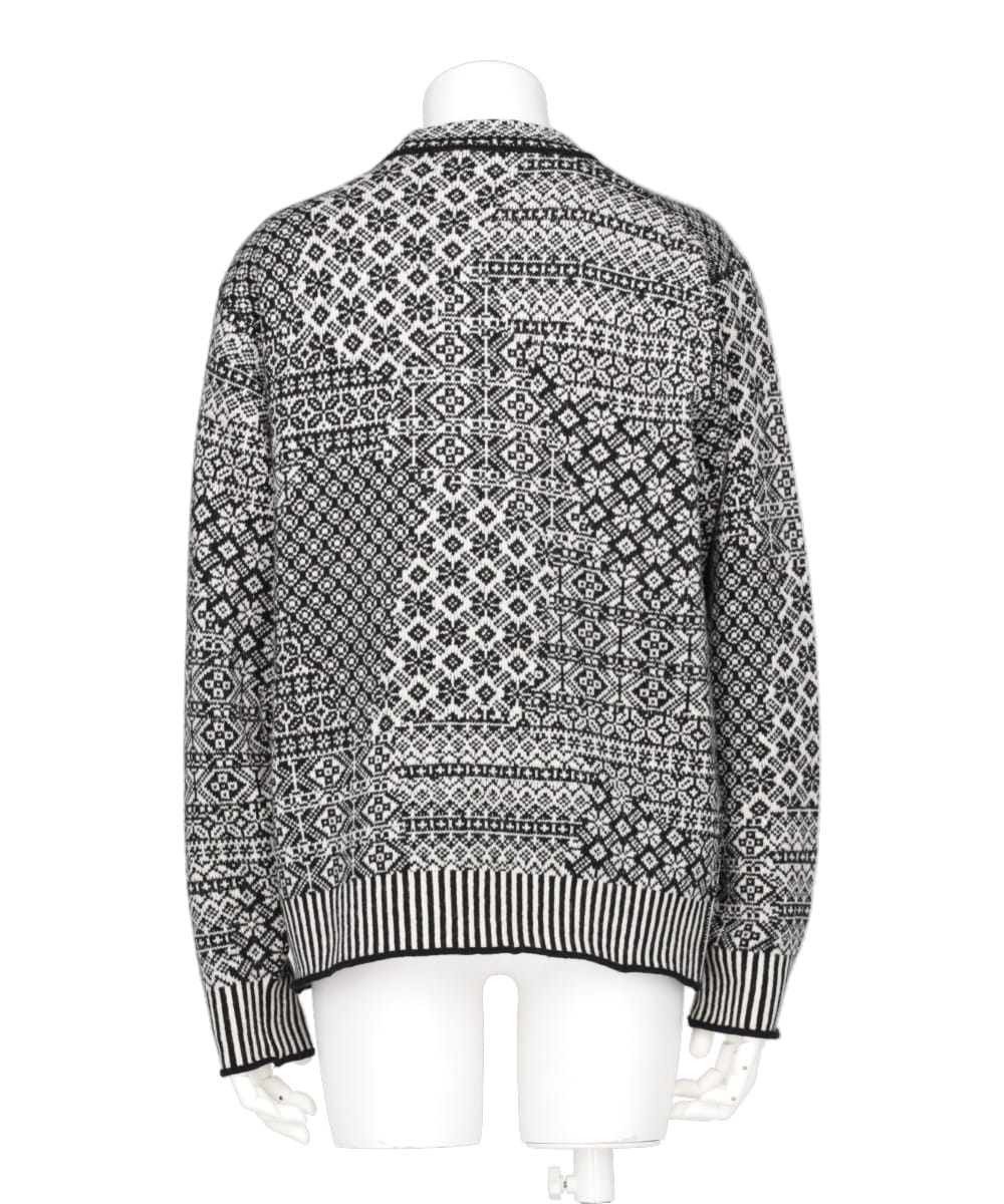 PATCHWORK NORDIC KNIT PULLOVER