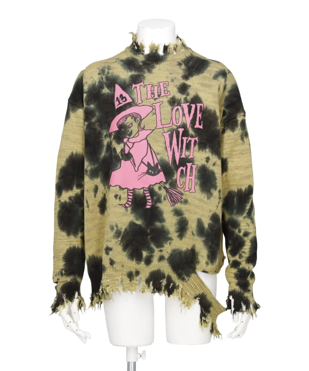 DESTROY PULLOVER KNIT THE LOVE WITCH PRINT