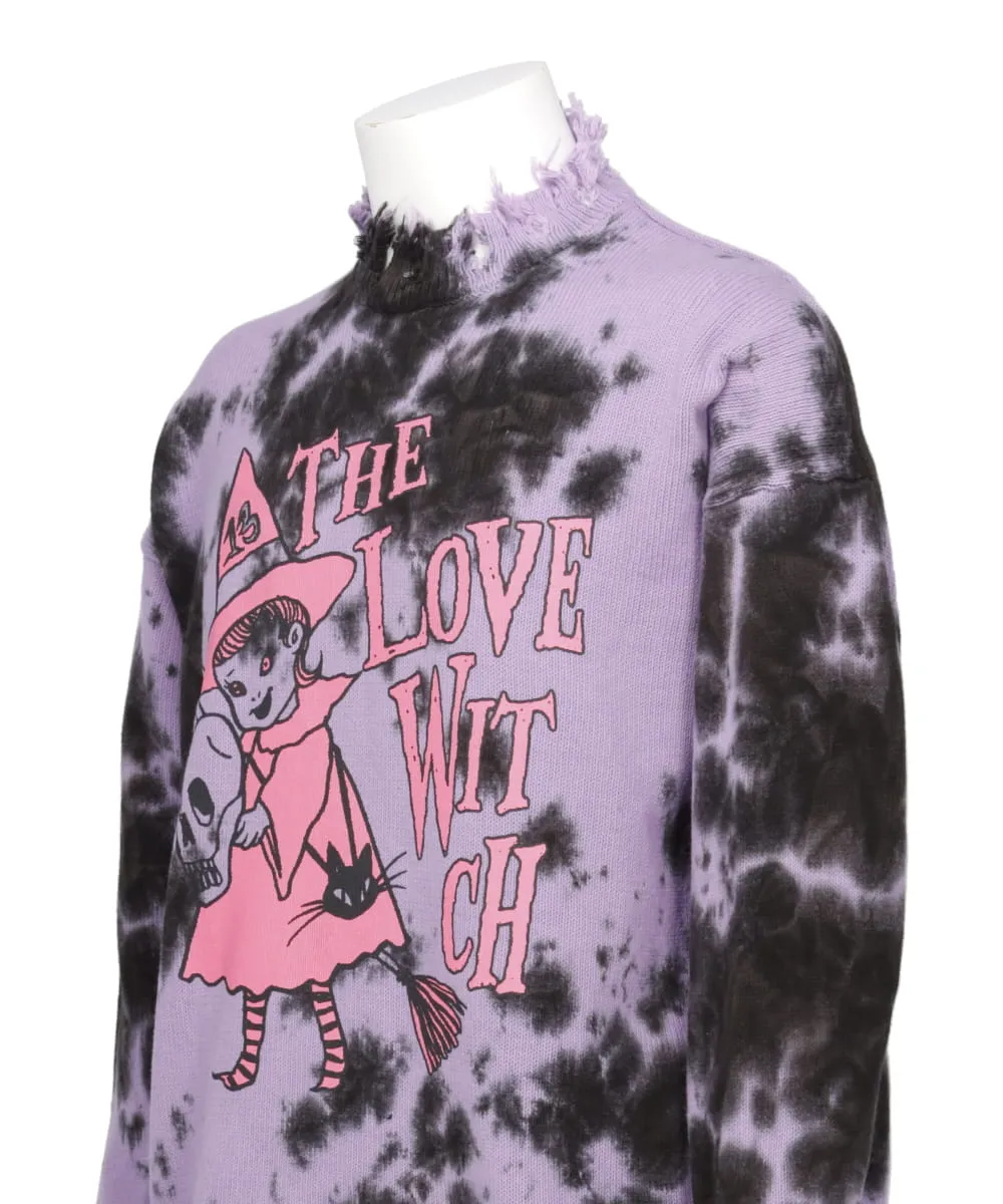 DESTROY PULLOVER KNIT THE LOVE WITCH PRINT