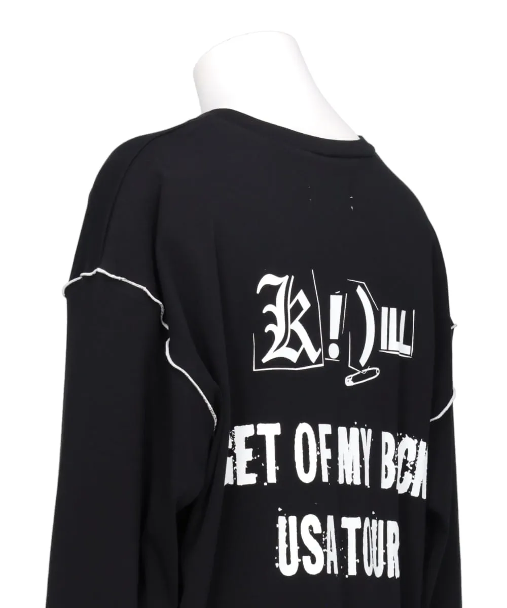 PUNK GIRL RIB KNIT LONG SLEEVE T-SHIRT