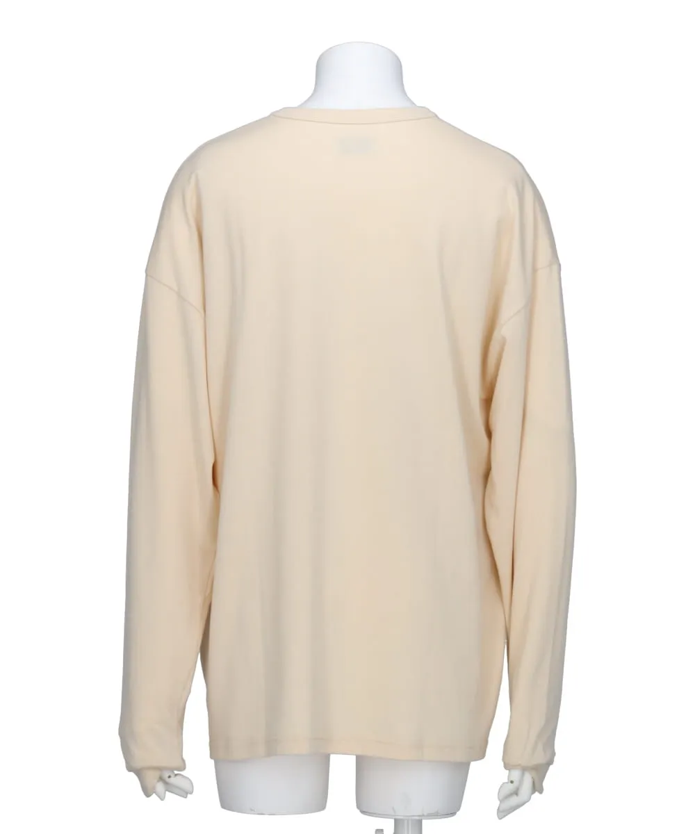 RECYCLE ORGANIC COTTON COMPACT TERRY L/S T-SHIRT