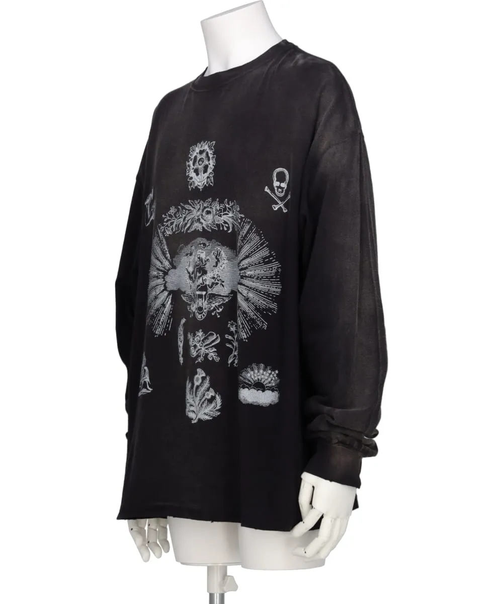 “ADVERTISING ART” DISTRESSED L/S TEE