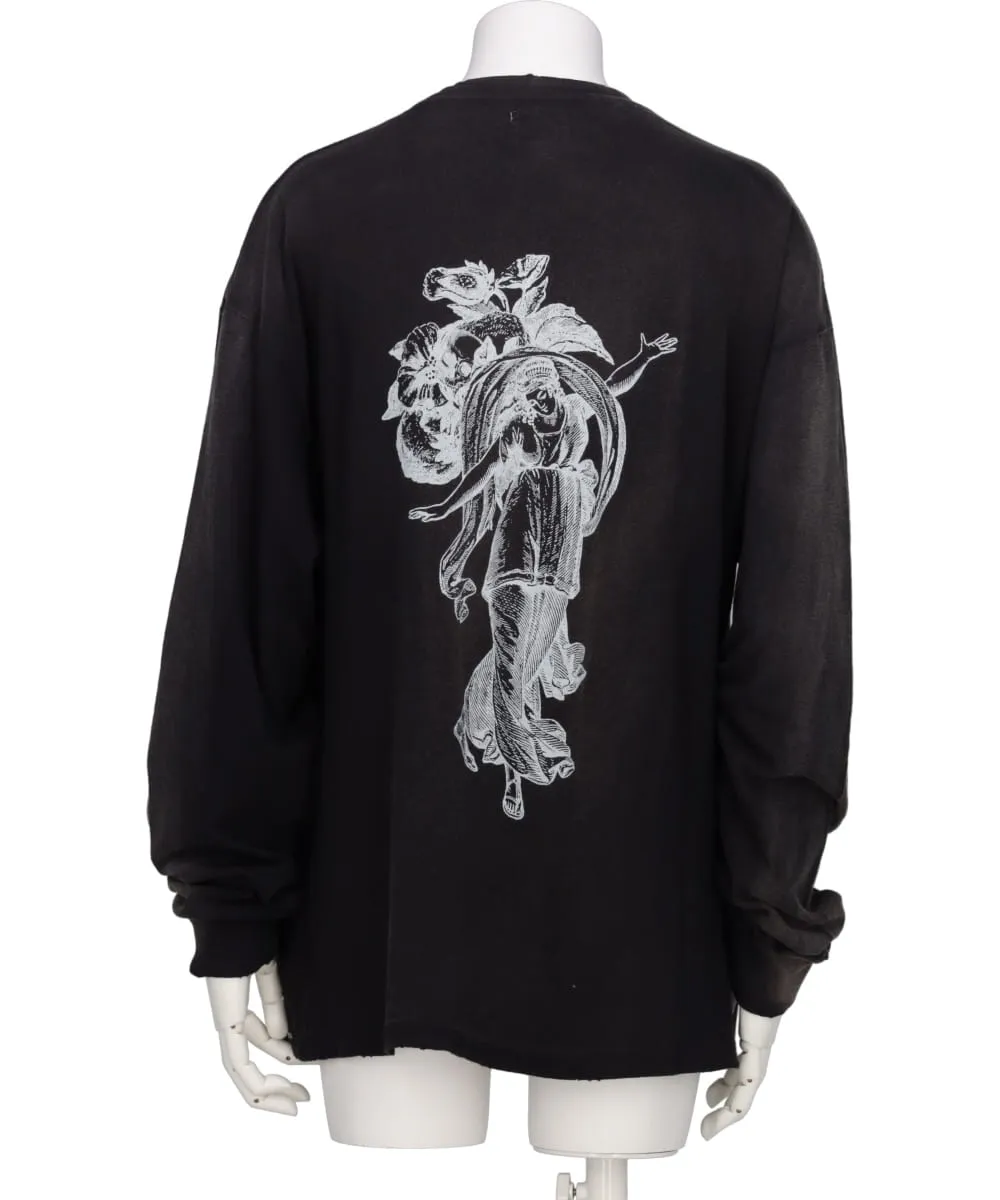 “ADVERTISING ART” DISTRESSED L/S TEE