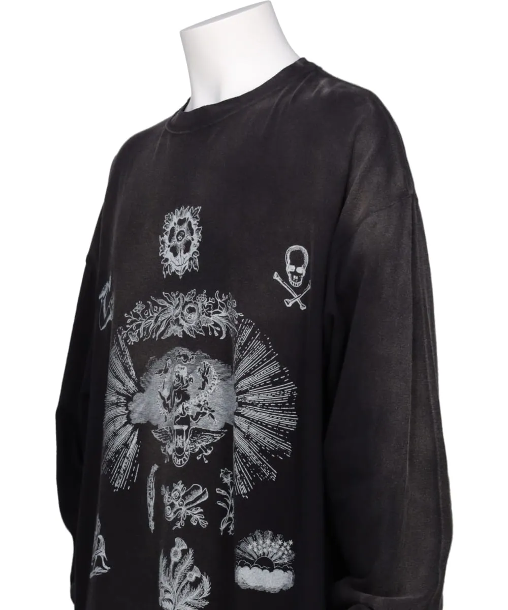 “ADVERTISING ART” DISTRESSED L/S TEE