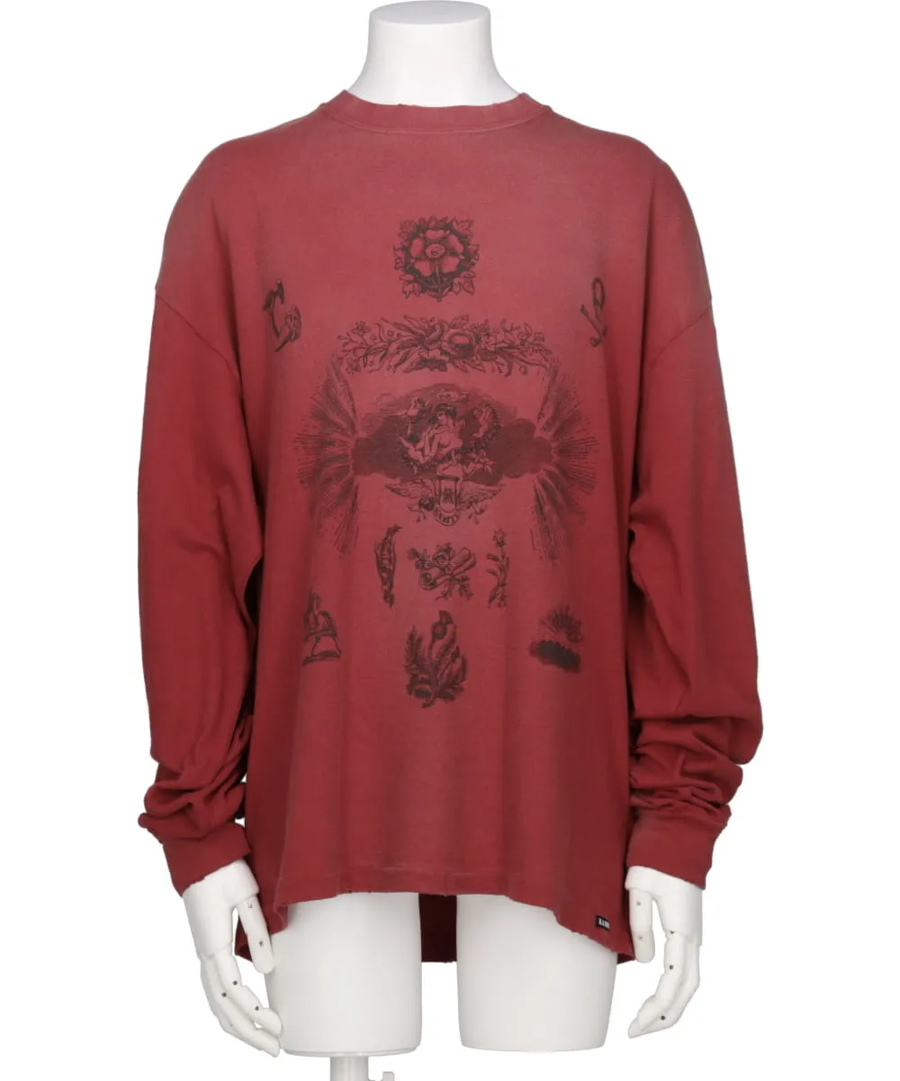 “ADVERTISING ART” DISTRESSED L/S TEE