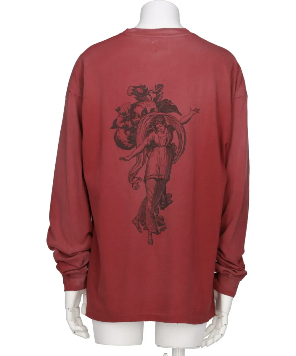 “ADVERTISING ART” DISTRESSED L/S TEE