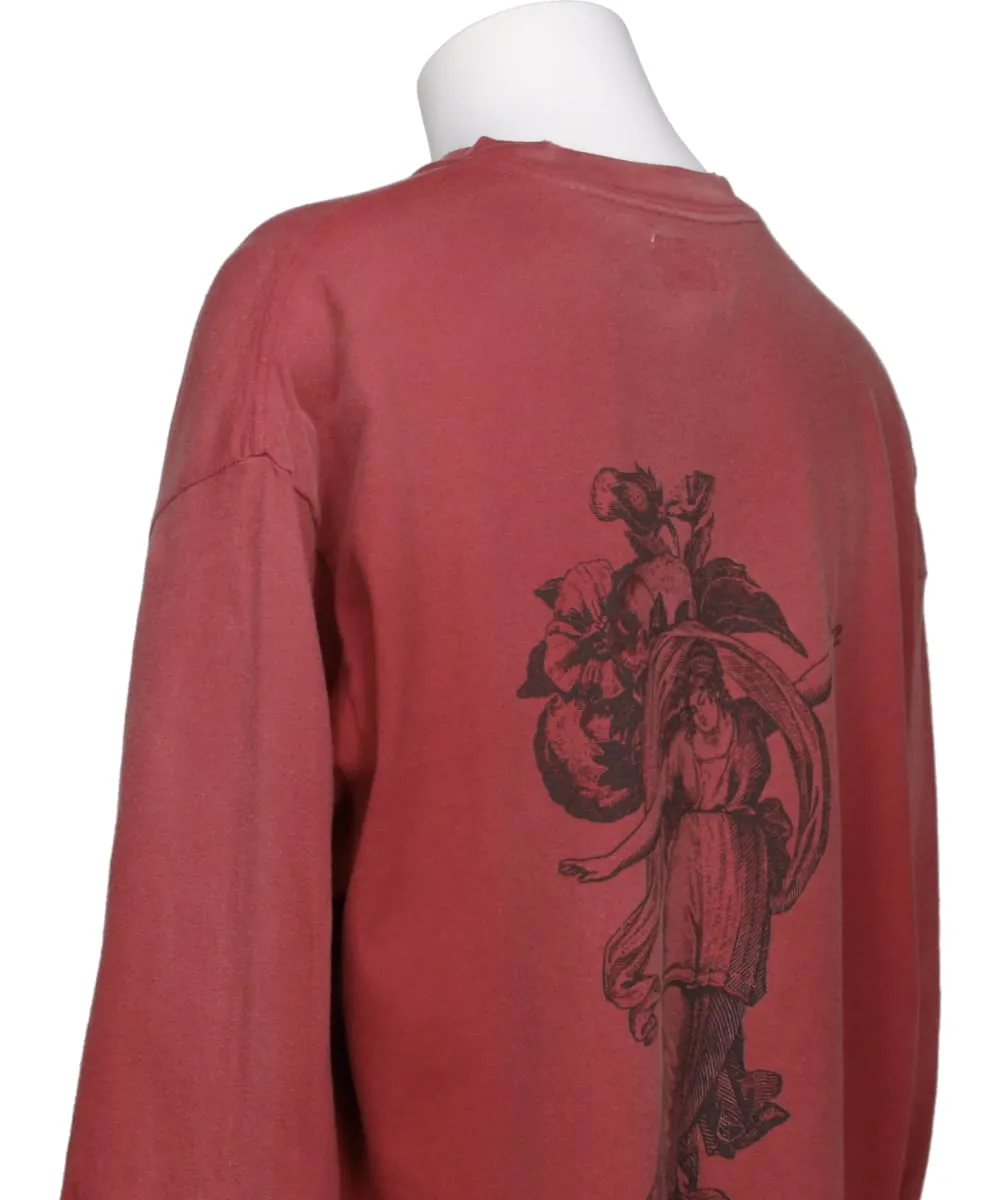 “ADVERTISING ART” DISTRESSED L/S TEE