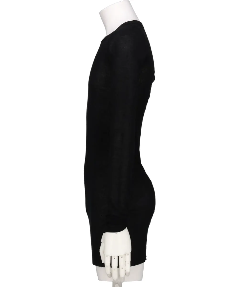 RIB LS T - BLACK