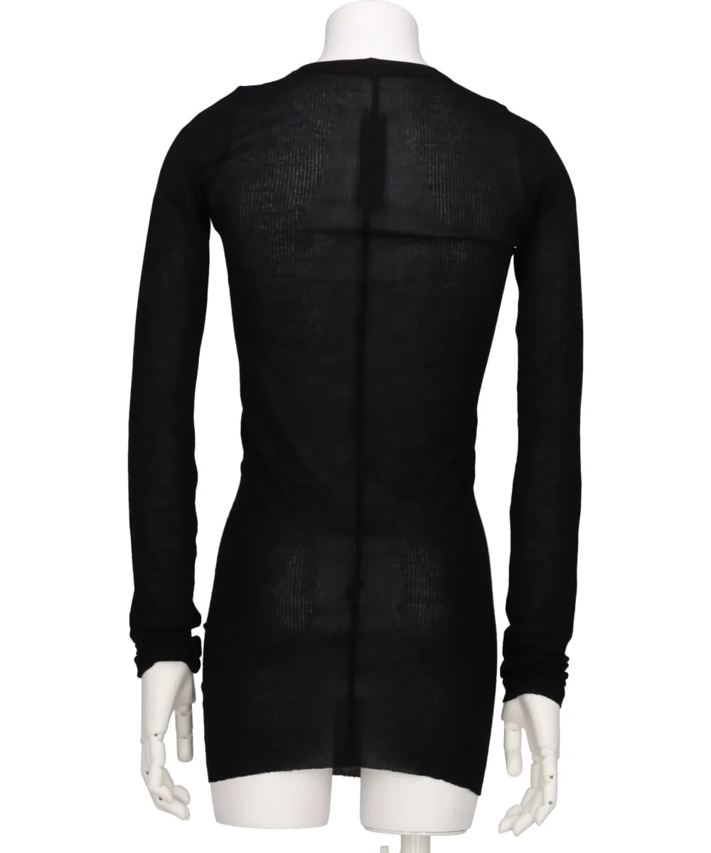 RIB LS T - BLACK