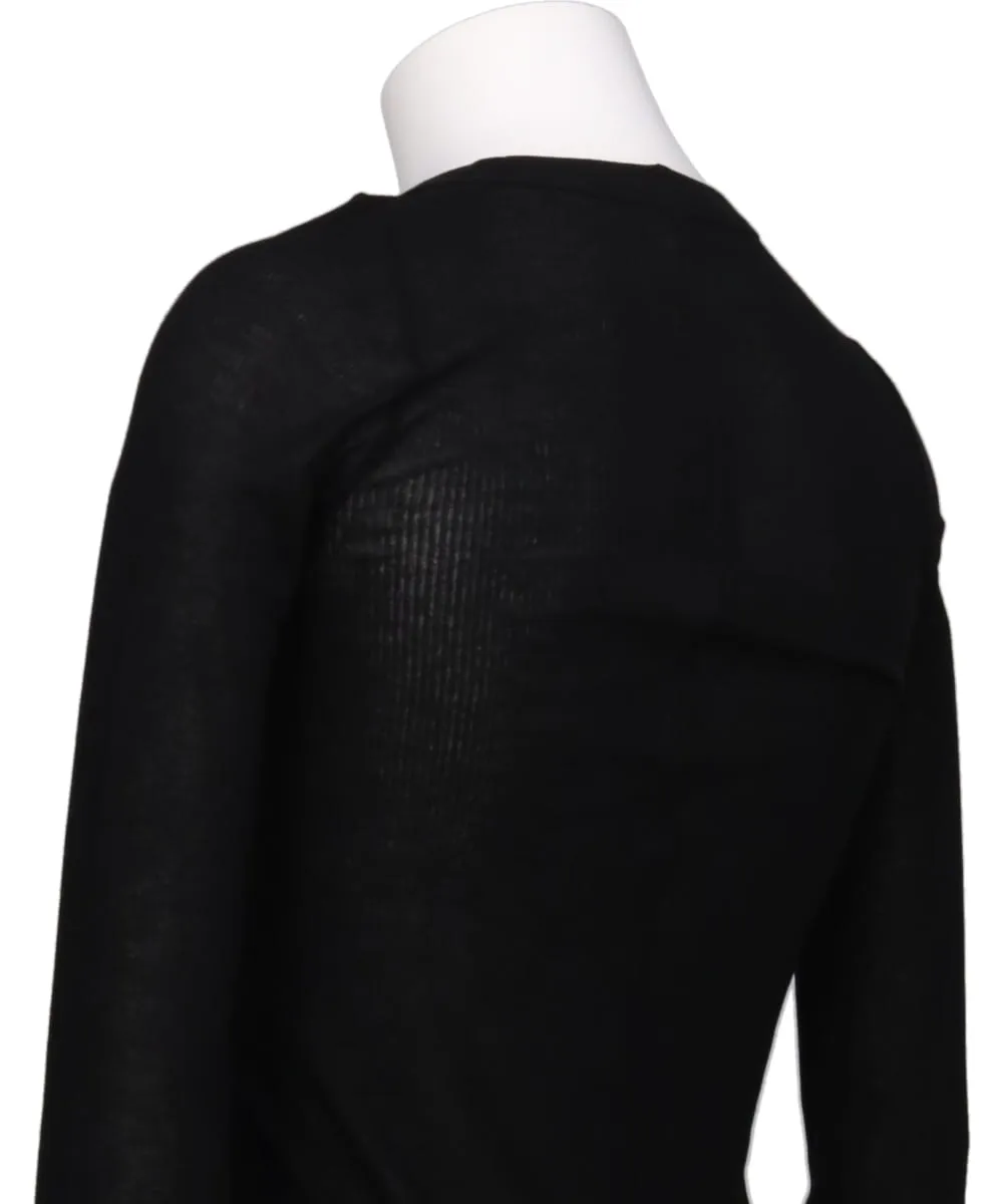RIB LS T - BLACK