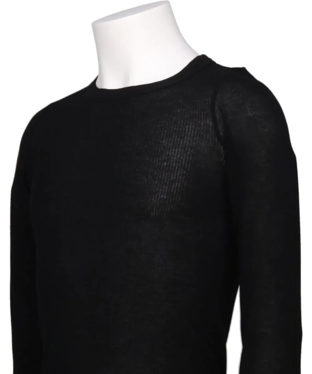 RIB LS T - BLACK